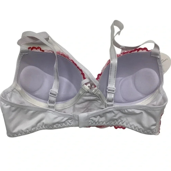 Massam Size Large White & Pink Floral Underwire Bra Made in Brazil. New with Tag - Picture 2 of 7